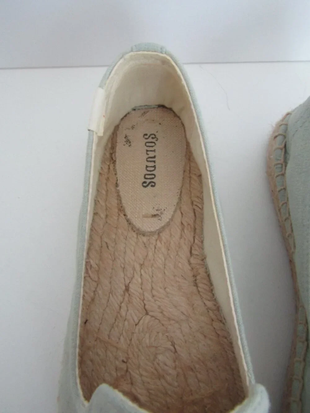 Soludos Flamingo Embroidered Slipper Espadrille Women's 9 Chambray
